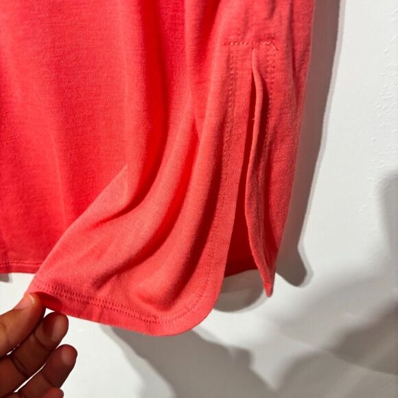 NWT Andree By Unit  Blouse Top Small Coral Gold Floral Embroidery Sleeveless - Picture 4 of 7